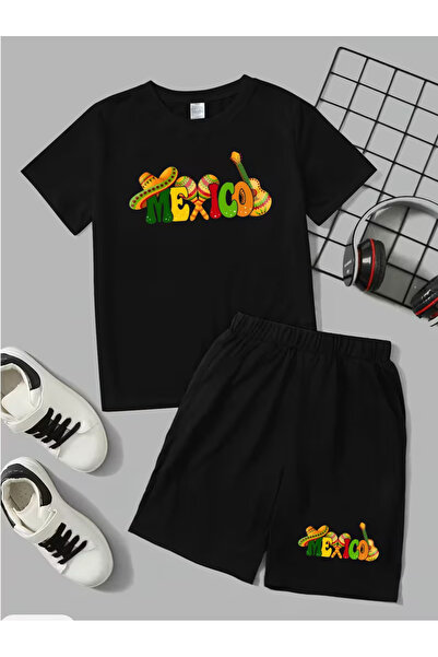 Cevval Σετ παιδικό μπλουζάκι και σορτς τσέπης