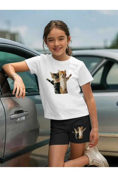 YUNAYT Set tricou și pantaloni scurți pentru copii (2 piese)