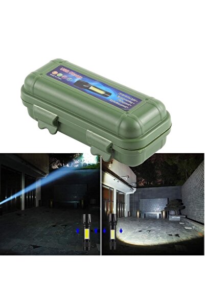 Greathings مصباح يدوي صغير مع علبة - مصباح يدوي LED محمول للتخييم والطوارئ به...