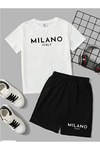 Cevval Σετ παιδικό μπλουζάκι και σορτς τσέπης