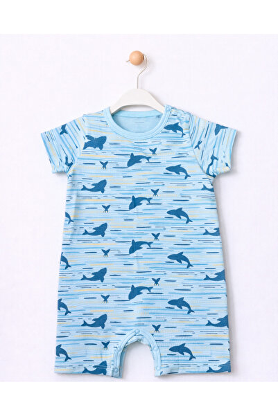 For My Baby Summer Patterned Baby Boy Jumpsuit