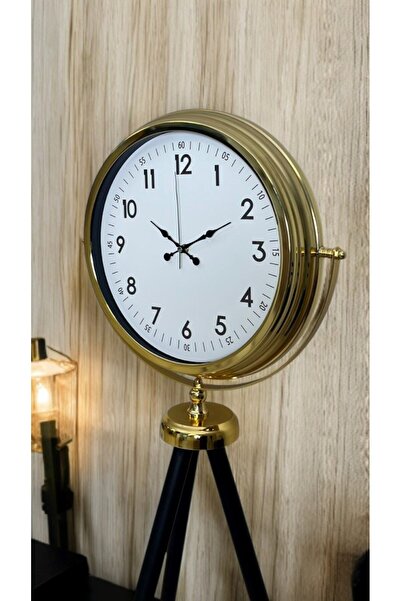 TakÇalıştır ساعة فاخرة ذات حامل ثلاثي القوائم ذهبي اللون