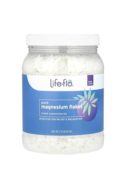 Life Flo Health رقائق المغنيسيوم النقية من لايف-فلو - فائق التركيز للاسترخاء ...