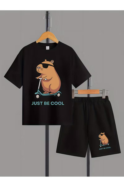 YUNAYT Set tricou și pantaloni scurți pentru copii (2 piese)