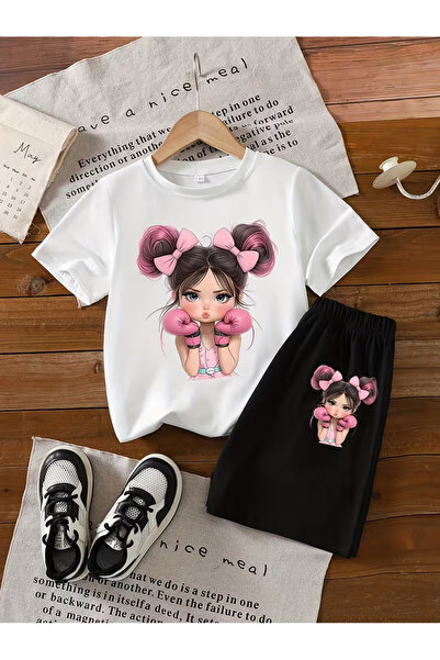 Cevval Σετ παιδικό μπλουζάκι και σορτς τσέπης