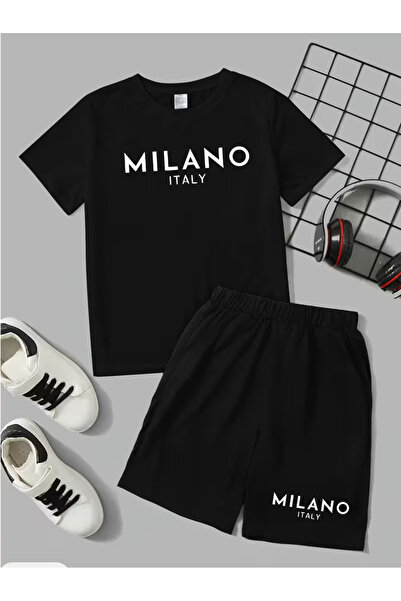 Cevval Set tricou și pantaloni scurți pentru copii (2 piese)