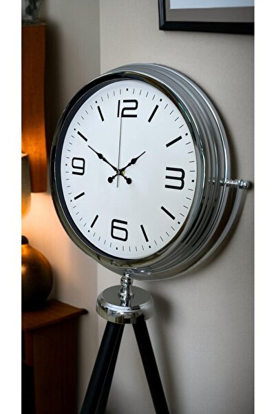 Nemere Chrome Simple & Stylish Tripod Stand Clock Nemerehome