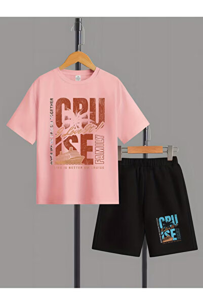 Cevval Σετ παιδικό μπλουζάκι και σορτς τσέπης