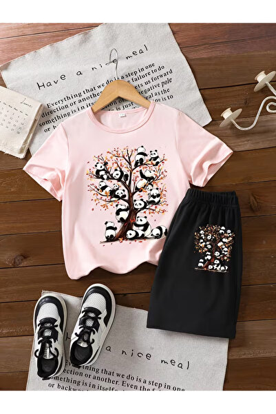 Cevval Set tricou și pantaloni scurți pentru copii (2 piese)