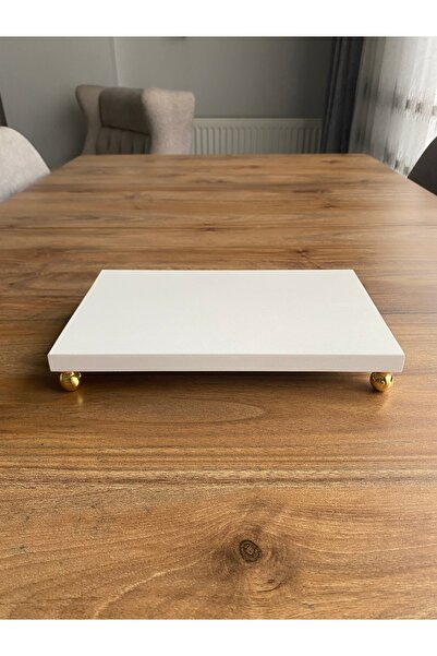 Nexa Doğaltaş Ayaklı Mermer Sunumluk ve Yağdanlık Altlığı – 25x15 cm Dikdörtg...