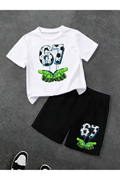 Cevval Σετ παιδικό μπλουζάκι και σορτς τσέπης