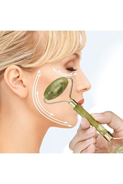 Greathings Двустранен инструмент за масаж на кожата от нефрит