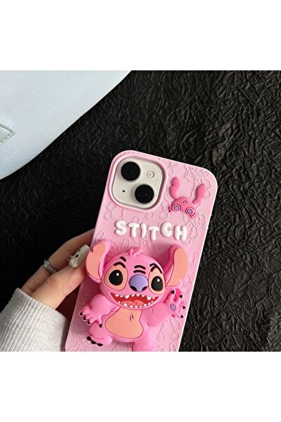 daystar Cute lilo character pink phone case compatible with iphone 12 and iph...