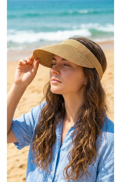 LAGRANZE Women's Straw Hat – Sun Protection Visor Model