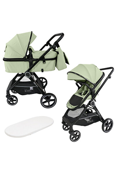 Kidizi Multifunctional 2-in-1 transformable stroller Moveo green, includes ma...