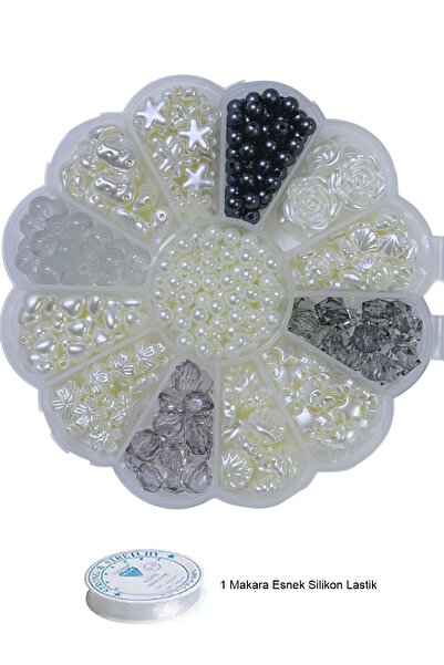 By MO Accessories Set romantic de bijuterii din noul sezon cu mărgele antraci...