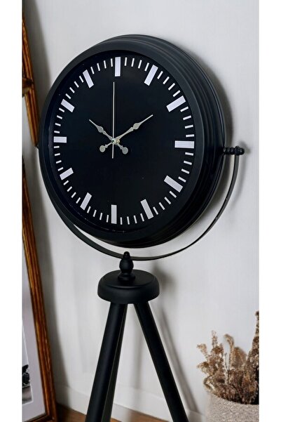 Nemere Black Luxury Simple Tripod Stand Clock Nemerehome