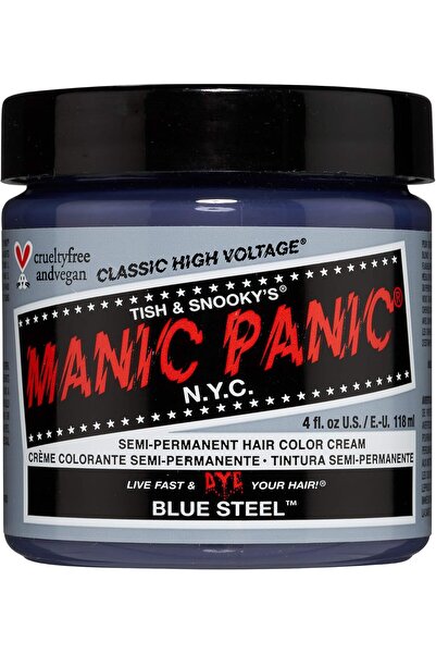 Manic Panic كريم صبغة شبه دائمة - أزرق فولاذي