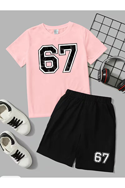 Cevval Σετ παιδικό μπλουζάκι και σορτς τσέπης