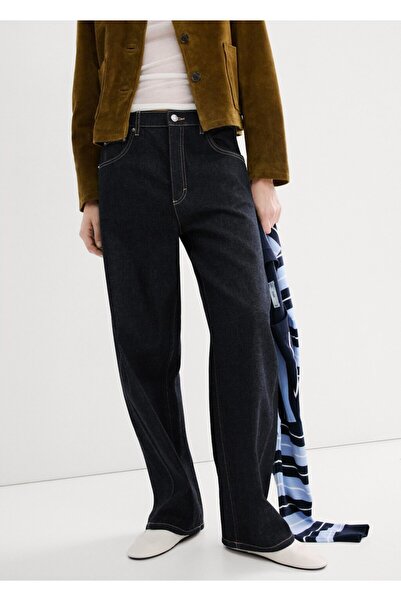 MANGO Woman Düşük bel balon jean pantolon