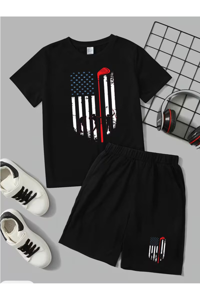 Cevval Dječja majica i set kratkih hlača sa džepovima