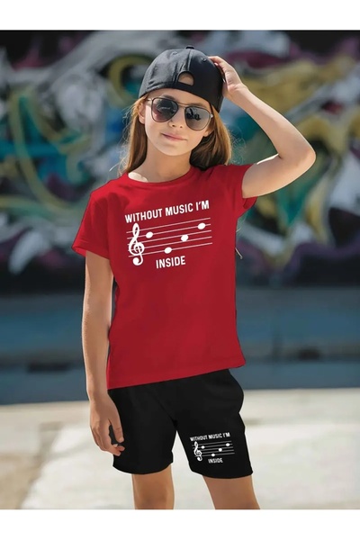 Cevval طقم تي شيرت وشورت جيب للأطفال