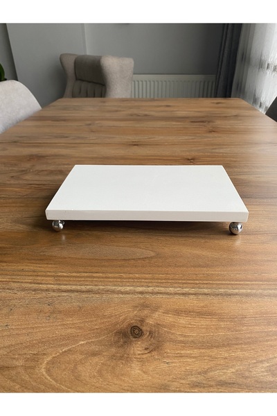 Nexa Doğaltaş Ayaklı Mermer Sunumluk ve Yağdanlık Altlığı – 25x15 cm Dikdörtg...