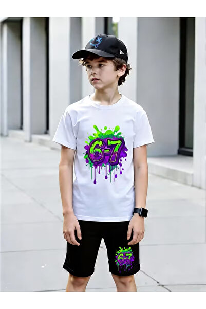 Cevval Σετ παιδικό μπλουζάκι και σορτς τσέπης