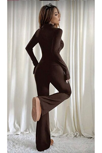 pantofashion Premium - Zippered Top and High Waist Slim Fit Spanish Leggings ...