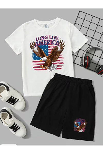 Cevval Dječja majica i set kratkih hlača sa džepovima