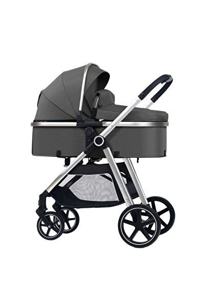 Kidizi Carucior multifunctional transformabil 2 in 1 Moveo gri, include salte...