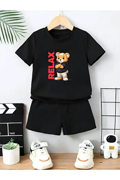 Cevval Σετ παιδικό μπλουζάκι και σορτς τσέπης