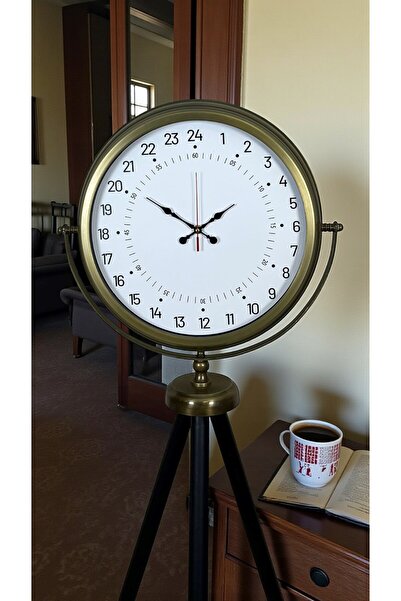Nemere Antique 24-Hour Display Clock with Special Design and Tripod Stand Nem...