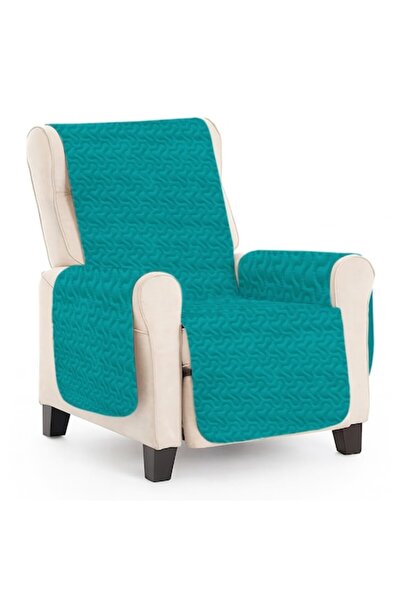 NufJoy Quilted Armchair Cover, NufJoy®, 60x190 cm, Reversible, Turquoise