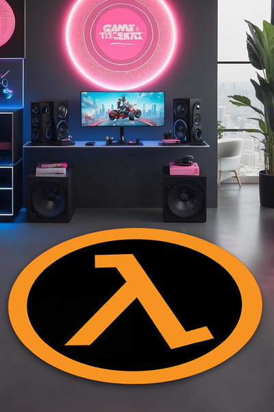 Reyhani Half-life Desenli Kaymaz Taban Makinede Yıkanabilir Banyo Gamıng Halı...