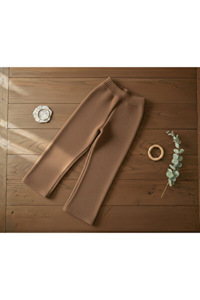 Nimini Kids Basic Elastic Waist Knitwear Girls' Trousers for Nursery, Prescho...