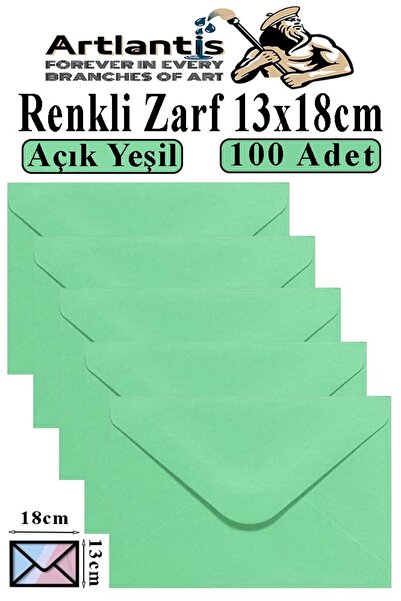 Artlantis Svetlozelena koverta 13x18 cm 100 komada Svetlozelena koverta za pi...
