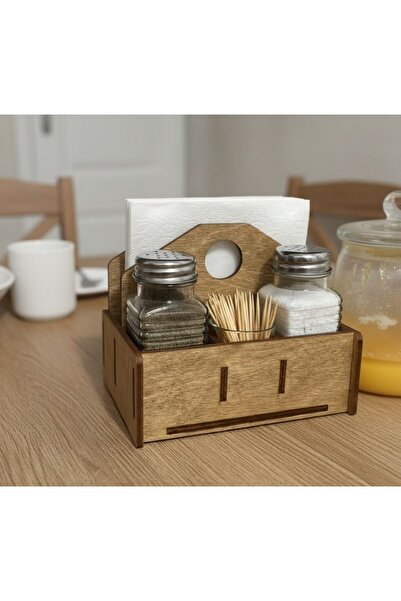 PIXEL HEDİYELİK EŞYA Ahşap Cafe Restoranlar için Peçetelik(Ürünün ölçülerini ...