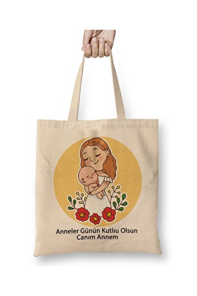 Toyaso Mother's Day Gift for Mothers 05 White Cloth Bag Long Handle Shopping ...