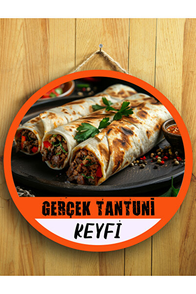 Mayeka Cafeler Tantuniciler İçin Tantuni Duvar Kapı Tablo Ahşap Askılı Pano T...