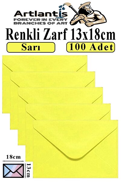 Artlantis Žuta koverta 13x18 cm 100 komada Žuta koverta za pisma Pozivnica Ko...