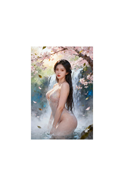VeliumCraft Tablou Canvas Nud senzual exotic 1, senzual print stil pictura 90...