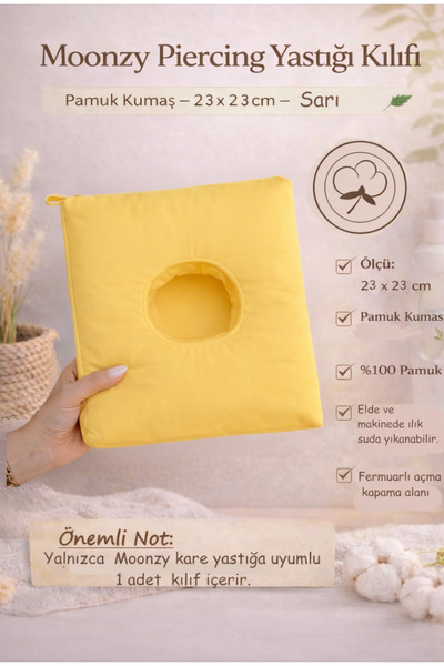 moonzy - minimalist & cozy Moonzy Pamuk SQUARE jastučnica za piercing – 100% ...