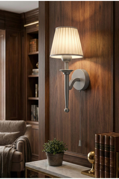 Limon 3D Desing Modern Duvar Apliği Zincir Anahtarlı Dekoratif Başucu Aydınla...