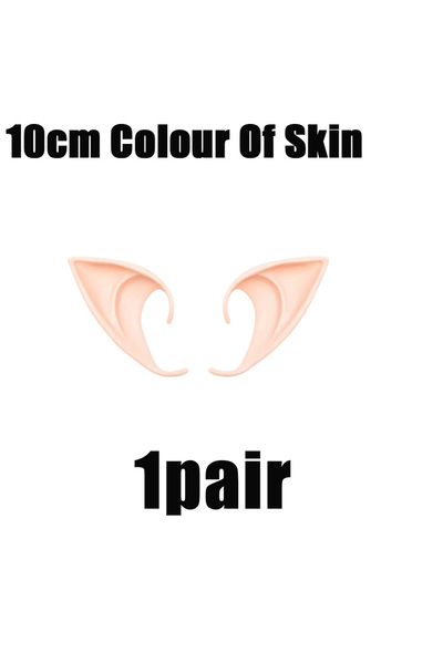 Choice 10cm Colour Of Skin 1pcs Elf Ears Latex Pointy Ears Costumes Hook Chri...