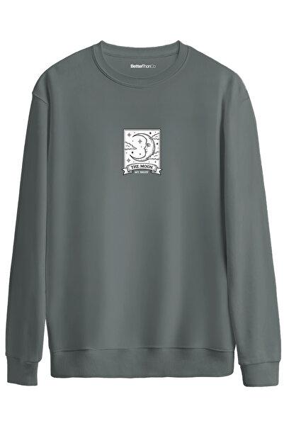 BetterThanCo My Night Printed Crew Neck Oversize Sweatshirt