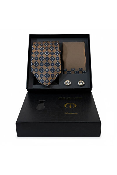 CROATE Luxury Tie Set for Men |   Premium Dokuma – Stylish Gift Alternative