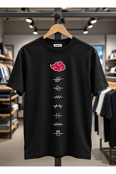 playwear Unisex Loose Fit Uchiha Itachi Naruto Anime Character Design Printed...