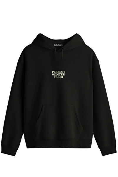BetterThanCo Winter Club Printed Unisex Hooded Collar Hoodie