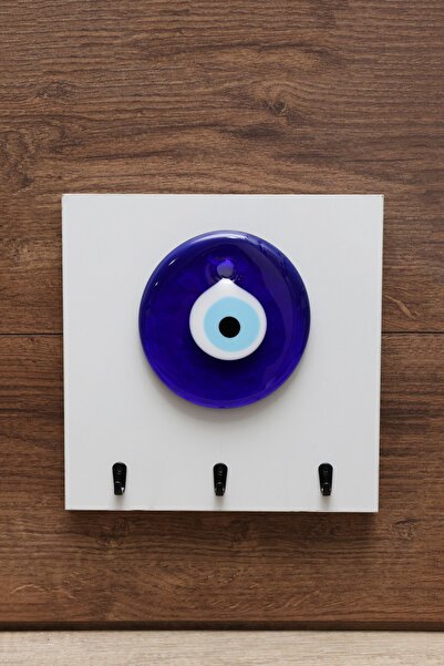 Store ZD 3 Kancalı Nazar Boncuklu Anahtarlık Askısı